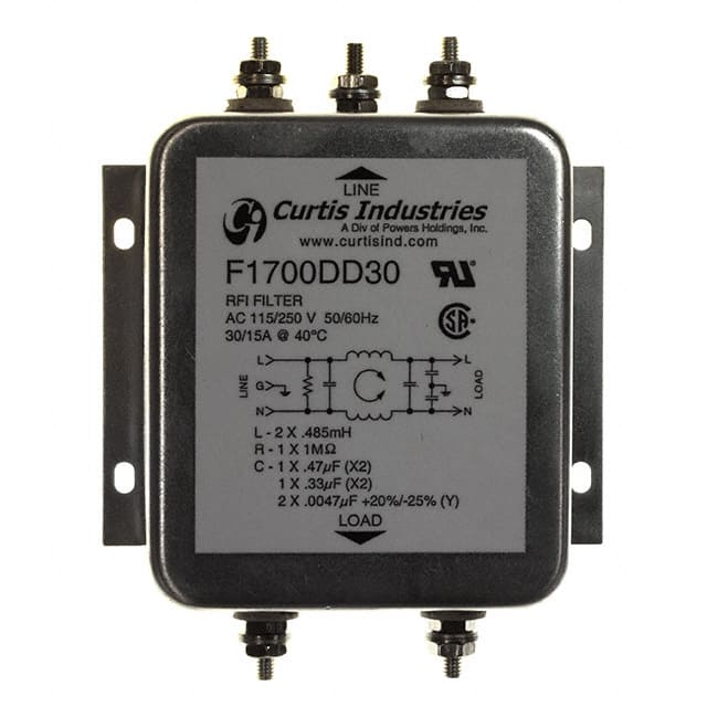 F1700DD30 Curtis Industries  Moduli di filtro di linea di alimentazione